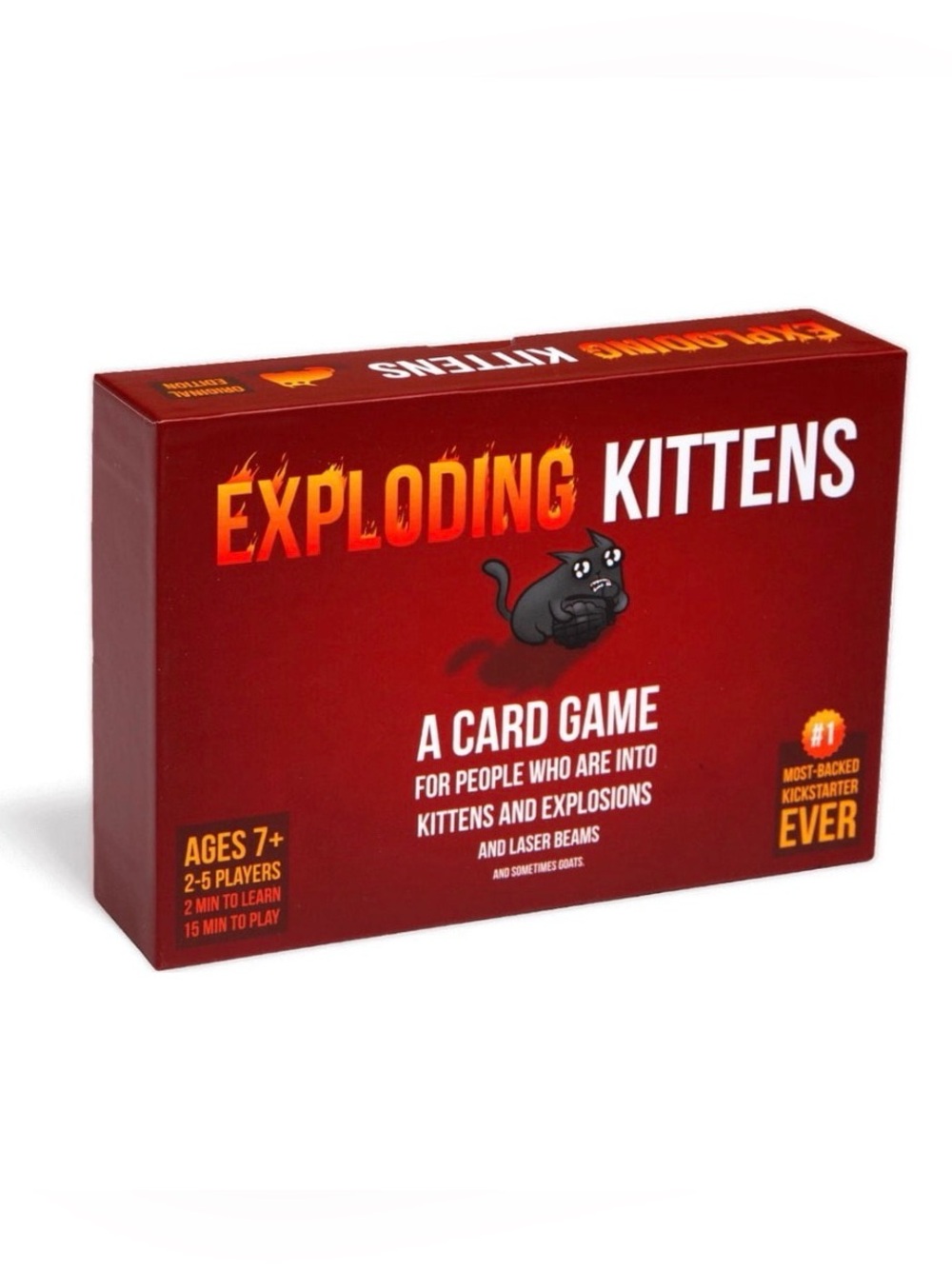 Exploding Kittens Original Edition, 2-5 Players, Ages 7+ Card Game